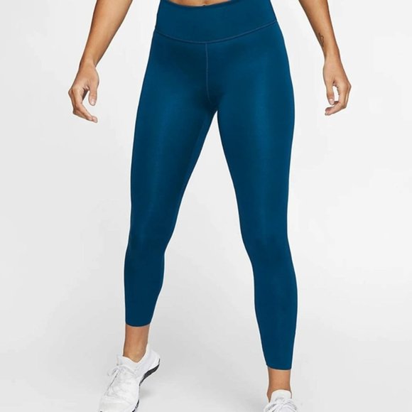 Nike Pants - NIKE Luxe Leggings Style BQ9994-432 Valerian Blue High Waist Size Small